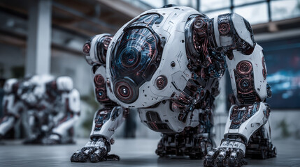 Robotics. Businessman touch word Robotics is the branch of technology that involves the design, construction, operation, and use of robots to perform tasks.