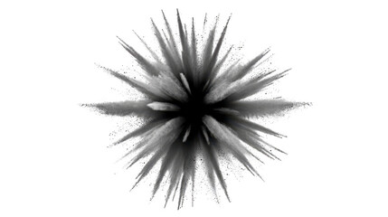 Obraz premium Dynamic explosion effect with sharp, spiky edges and cloud like appearance, creating dramatic visual impact. This design can be used for various creative projects