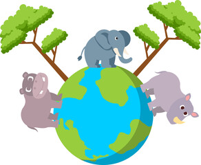 World Wildlife Day Illustration
