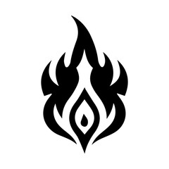 nine unique black flame icon