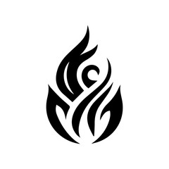 nine unique black flame icon