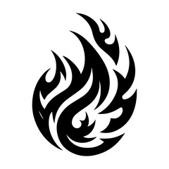 nine unique black flame icon