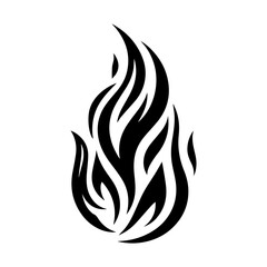 nine unique black flame icon