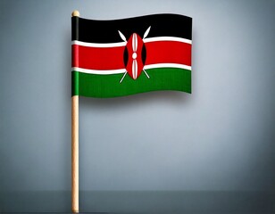  national flag of Kenya in the original size,colours and proportions