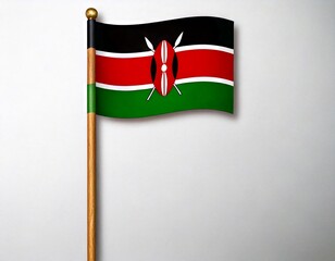  national flag of Kenya in the original size,colours and proportions