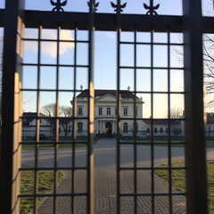 Naklejka premium Hinter Gittern