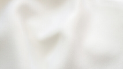 Abstract white fabric soft wave smooth texture surface background