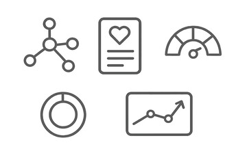 Visual representation of data analytics tools and metrics related to performance evaluation and health indicators