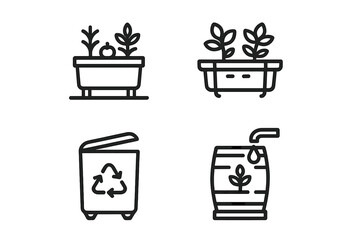 Eco-friendly gardening and recycling initiatives promote sustainability in urban settings