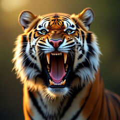 Fototapeta premium portrait of a bengal tiger