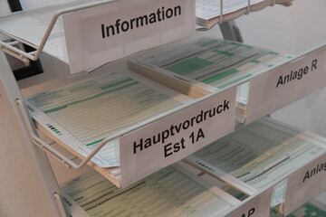 finanzamt, steuer, vordruck, anlage, formular, est, 1a, einkommenssteuer, quellensteuer,...