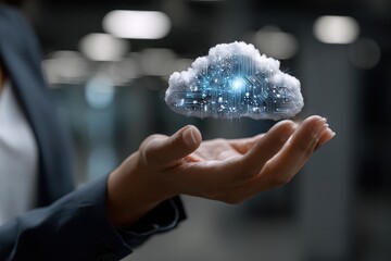 Digital transformation initiatives focus on integrating cloud technology with business strategies in a modern workspace