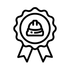 Badge of labor icon design.