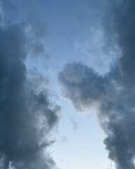 storm clouds over the sky