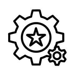 Gear star icon design.