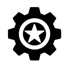 Gear star icon design.