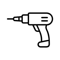 Hand drill icon design.