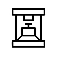 Hydraulic press icon design.