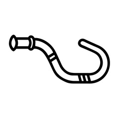 Long steel pipe icon design.