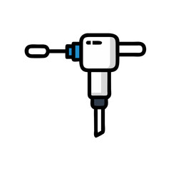 Manual hand drill icon design.