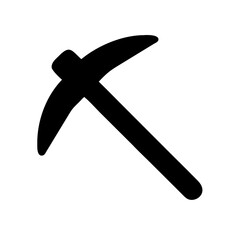 Pickaxe icon design.
