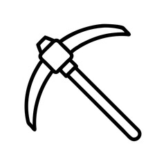 Pickaxe icon design.