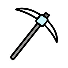 Pickaxe icon design.