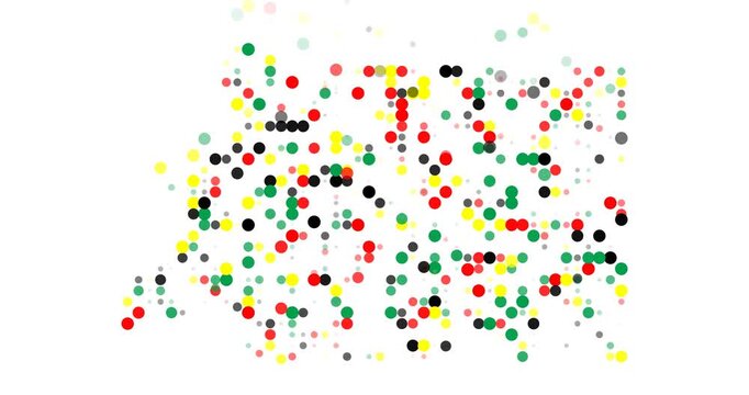 Generative Equatorial Guinea map from moving points