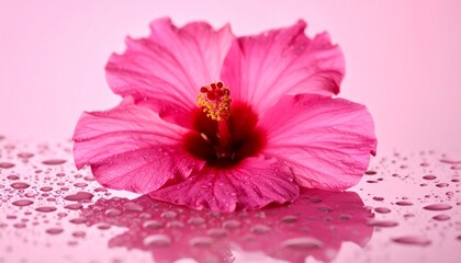 close up of pink flower