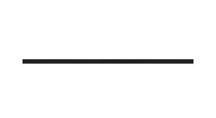 A simple thin black horizontal line isolated on a plain transparent background
