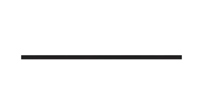 A simple thin black horizontal line isolated on a plain transparent background