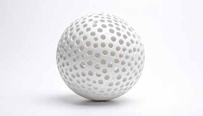 white ball on white background