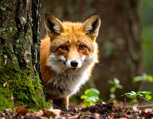 Fototapeta premium Close-up of a red fox