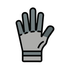 Obraz premium Steel glove icon design.