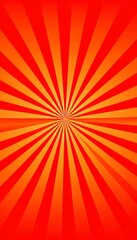 Vibrant Radiant Sun Light Burst with Circular Orange Stripes for Abstract Background Design