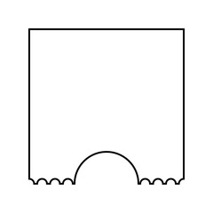 Ticket vector icon. Card illustration sign. Seat symbol. Coupon logo. Subscription web icon. ducket design for web.