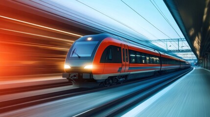 Modern High-Speed Train Transport A Look into Efficient, Sustainable, and Rapid Transit Systems