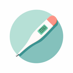 Digital Thermometer Vector Illustration