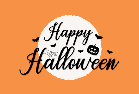 Halloween greeting card or background. vector illustration.