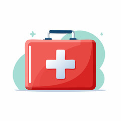 Obraz premium First Aid Kit Vector Illustration
