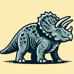 triceratops dinosaurs illustration