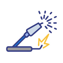 Weld spark icon design.