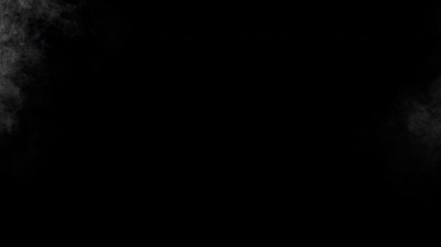 Fog, Cloud, Vape, Blacke and white smoke, can be used as alpha, vapour, isolated over black background