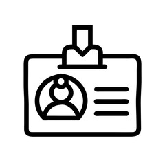 Worker badge icon design.