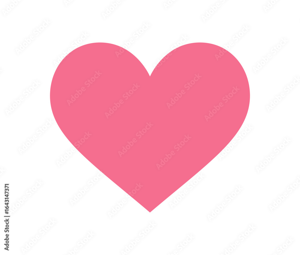 Canvas Prints bold abstract heart icon. playful round shape symbol. a striking element of brutalism, featuring y2k