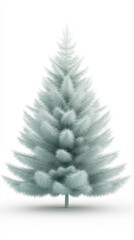 Obraz premium christmas tree isolated on white background