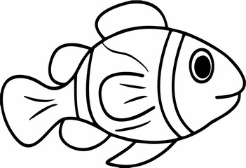 Cute little fish for coloring...
