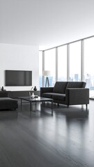 Modern minimalist living room