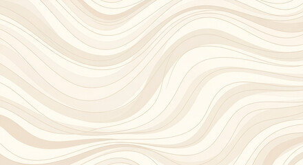 Abstract background with flowing, wavy lines in light beige tones.