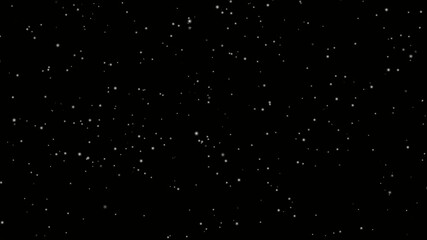 Realistic snow fall seamless loop animation. Falling snowflakes isolated on black background.  Looping snow flakes falling matte on black background with text space to place logo or copy.  - Powered by Adobe